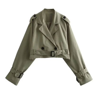 Uniquetrendy Fashionable Solid Color Loose-Fit Jacket Elegant Button Decor Women'S Clothing Y232529